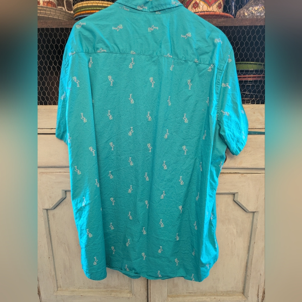 George Teal Casual Button Down Shirt - Picture 3 of 3